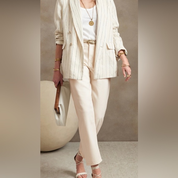 Banana Republic - cream barrel Jean - Picture 2 of 9